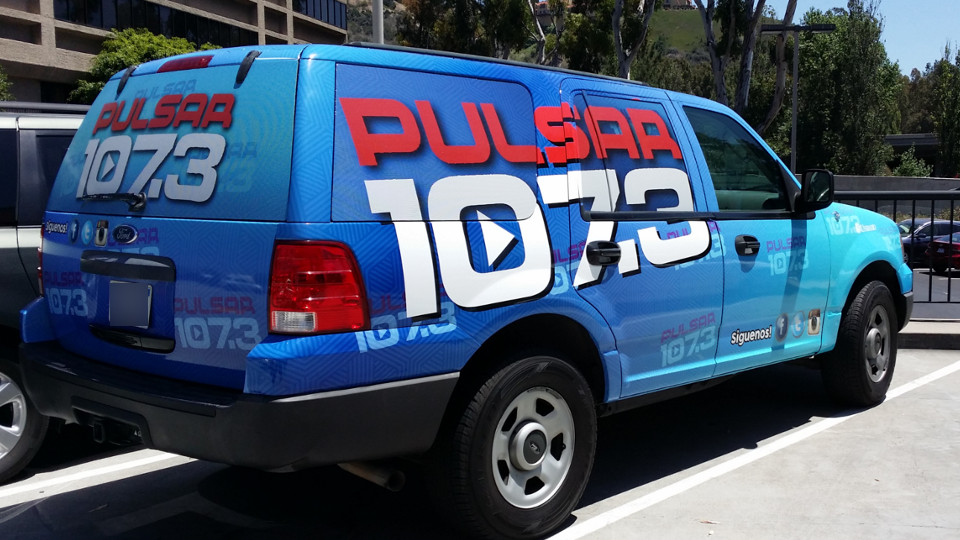 pulsar 107.3 advertising wrap
