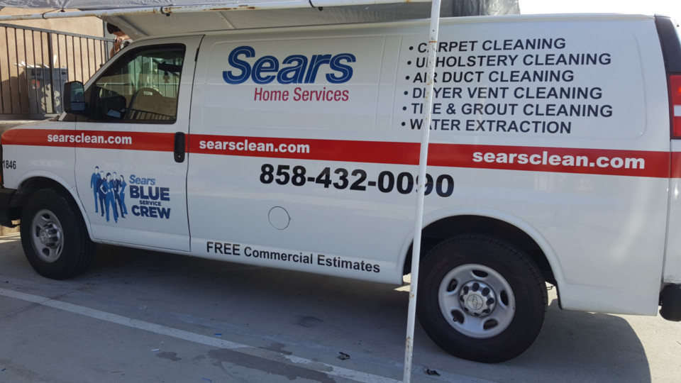 Sears Cargo Van Graphics and lettering